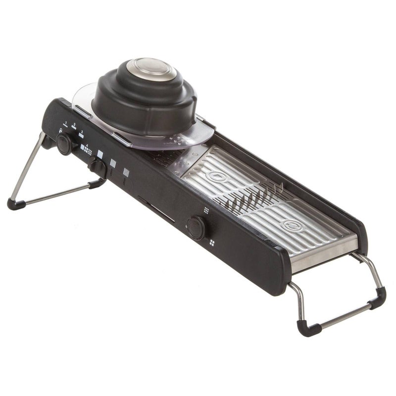 PL8 Professional Cubing Mandoline - Versatile Vegetable Slicer with Integrated Cubing System, Adjustable Blades for Cubes, Slices, and Julienned Cuts - Image 5